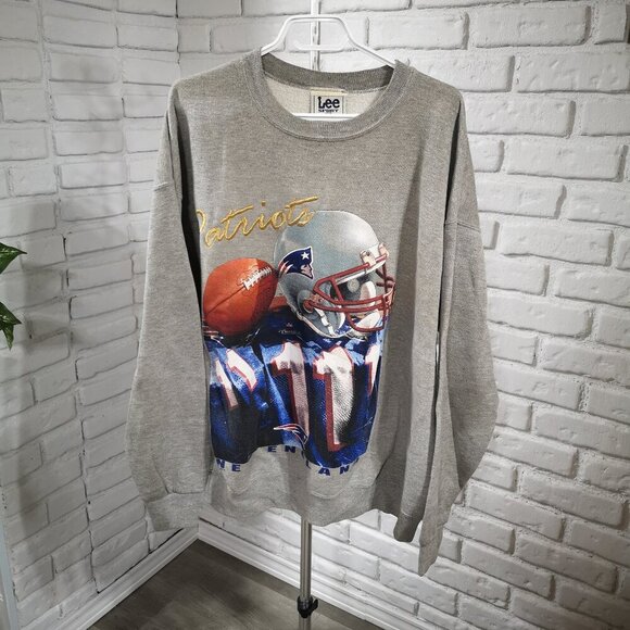 Vintage Lee Sport New England Patriots Men's Size XL Fleece Lined Sweatshirt - Picture 1 of 11